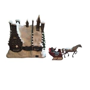 Harry Potter Village Collection Hogs Head Inn & Sleigh